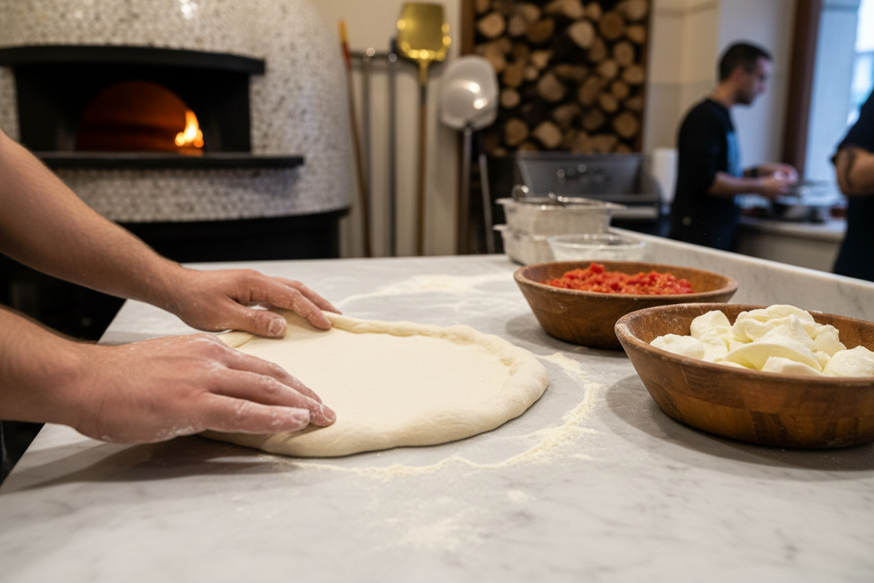 making napolitan pizza